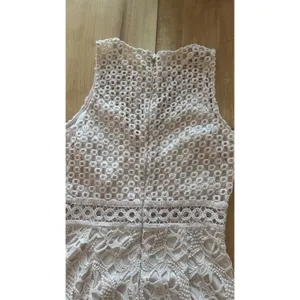 Ever After Blush Pink Floral Lace Crochet Sleeveless Mini Dress Women's L‎ thumbnail 6