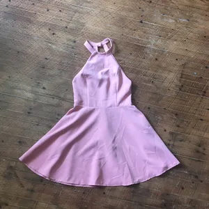 NBD Leo blush cutaway back mini skater dress thumbnail 3