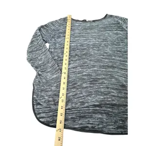Eileen‎ Fisher Organic Linen Blend Shirt Women's XL Gray Black Lagenlook #AB3-2 thumbnail 6