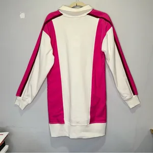 NWT Anthropologie Daily Practice Sporty Colorblock Twofer‎ Mini Dress White Pink thumbnail 6