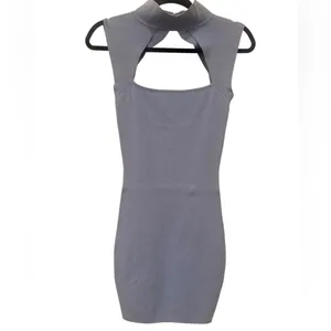 Revolve light blue Sleeveless ribbed Dress thumbnail 4