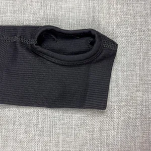 Gymshark Shirt Womens Small Black Cropped Long Sleeve Thumbhole Athletic Top thumbnail 3