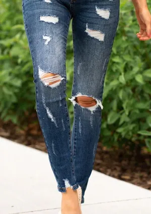 KanCan plus size 3x Austin Mid Rise Skinny Distressed jeans thumbnail 1