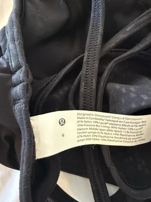 Black Lululemon Bra thumbnail 3