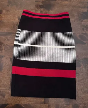 Title: NWT SEEK The Label Striped Knit Mini Skirt S thumbnail 1
