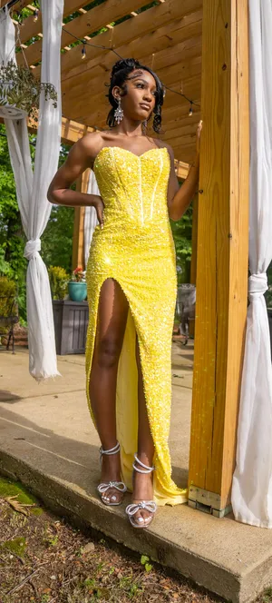 Portia Scarlett Prom Dress Strapless thumbnail 1