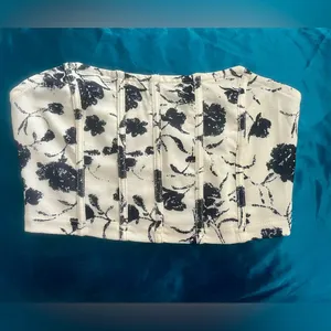 floral corset crop top thumbnail 2