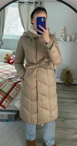 Goelia Goose Down Jacket Tan Size M thumbnail 1
