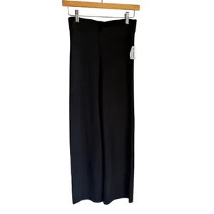 Old Navy NWT Elevated Comfo Wide Leg Sweater Pants Small Black Knit Lounge thumbnail 4