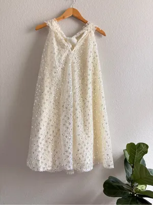 Just Me Women’s sleeveless Halter Neck Sequins Detailed Loose fit mini dress L thumbnail 6