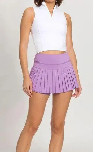 GOLD HINGE XL Purple Pleated Tennis Golf Skirt Built In Spandex Shorts Athletic thumbnail 1