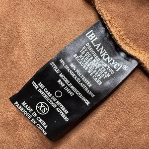 BLANKNYC Supernova Faux Suede Hooded Jacket Brown Size XS thumbnail 9