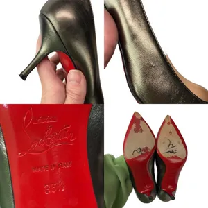 Christian Louboutin Metallic Stiletto Heels Pumps Size 6.5 thumbnail 15