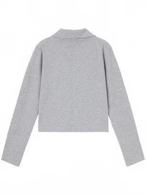 Uniqlo GU Ribbed Double-Zip Cardigan NWT Gray S thumbnail 5