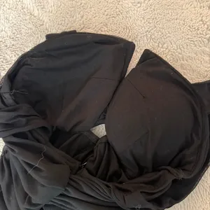 Chartou Ruched Mermaid Gown Black thumbnail 5
