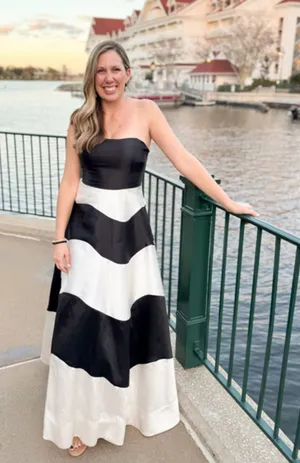 Hutch Rena Strapless Colorblock Maxi Dress thumbnail 1