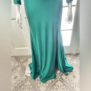 ATRIA COUTURE Long Forest Green Evening/Formal Dress Size Large P-35 thumbnail 7