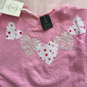 Urban Outfitters pink heart sweater thumbnail 2