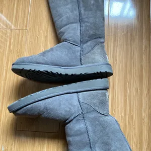 UGG Gray Tall Sheepskin Boots thumbnail 5