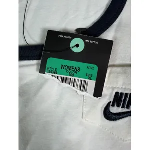 Nike Women's XL Tank Top NWT White Black Trim Pocket Swoosh Retro Y2K New* Read thumbnail 3