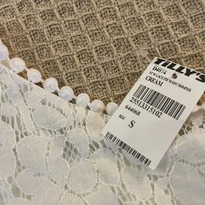Tilly's Cute white bohemian trim crochet lace romper thumbnail 3