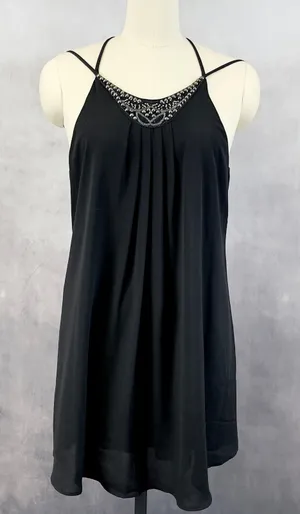 ASTR Womens Slip Dress Size Medium Swing Y2K Clubwear‎ Night Out Party Soft Goth thumbnail 1