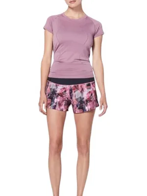 Lululemon Run Times Short II 4" Sun Dazed Multi Pink Super Dark Size 4 thumbnail 10