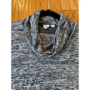 Gap navy cowl neck space dye sweater medium thumbnail 11