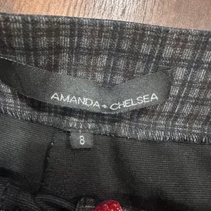 Amanda & Chelsea Womens Size 8 Plaid Straight Leg Career Pants‎ Gray Black thumbnail 5