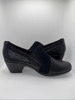 Clarks Emily Step Loafer Bootie Shoes Black Leather Women’s 9 thumbnail 5