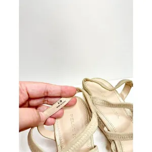 Pelle Moda Gold Metallic Strappy Espadrille Wedge Summer Sandals‎ 6.5M thumbnail 8