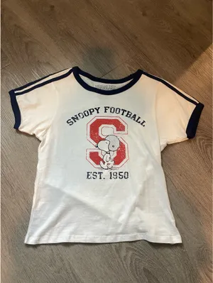 Peanuts Snoopy Football Tee White thumbnail 2