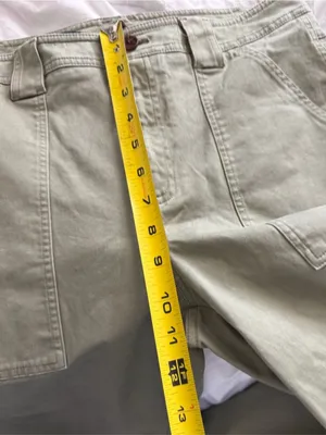 Brooks Brothers Women’s Cargo Cropped Wide Leg Pants in Khaki Green Size 8 thumbnail 7