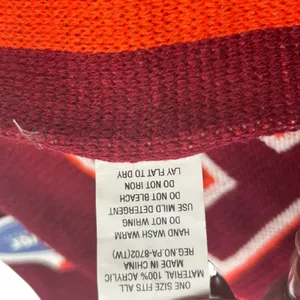 NEW Virginia Tech Hokies NCAA Forever Collectibles Knit Scarf Red Orange‎ thumbnail 7