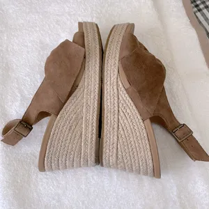 UGG Camila chestnut platform sandals thumbnail 3