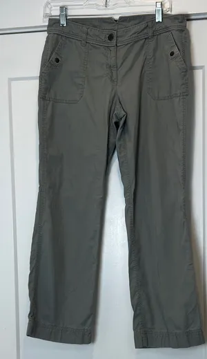 LOFT Gray Marisa Pants size 4. thumbnail 1