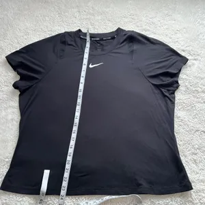 Nike Womens Dri-Fit Short Sleeve XXL Black Running Athleisure Luxe Preppy Sports thumbnail 5