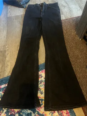 Bershka Black Flared Women's Pants - Classic High-Rise Flare thumbnail 1