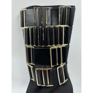 Herve Leger Runway High Heel Boots Suede/Leather Black 35.5 EU 5 US thumbnail 7