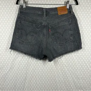 Levi’s Premium Washed Black High‎ Rise 501 Shorts thumbnail 5