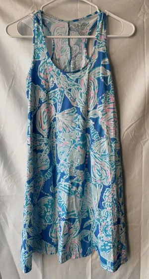 Lilly Pulitzer Melle Dress in Blue Haven Pop Womens Size XXS thumbnail 1