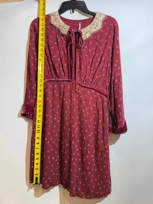 Free People Delfina Black Lace Peter Pan Collar Cutout Mini Dress Size M thumbnail 3