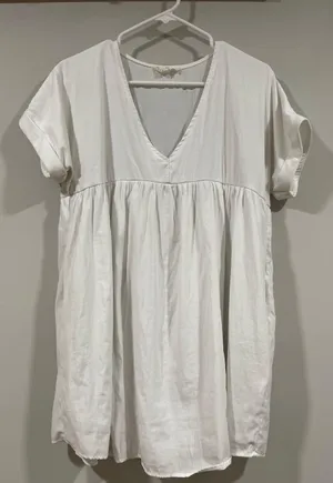 Entro White Babydoll Dress thumbnail 1