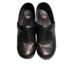 DANSKO Python Snakeskin Pewter Leather Clogs Sz 39/8.5-9 B47‎ thumbnail 6