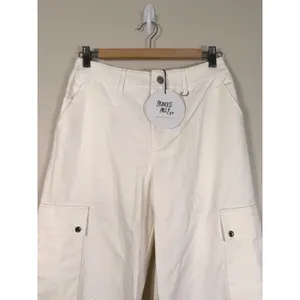Princess Polly White Wide Leg Cargo Pants High Waisted Utility Trousers Size 4 thumbnail 5