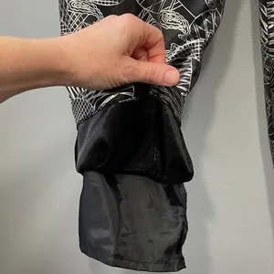 Joyce Pants Size 10 Black Gold Shiny Party Glam Pull on Metallic Harem Club Rave thumbnail 6