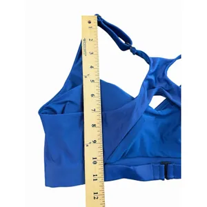 Title Nine Sports Bra‎ Womens XL Blue Crossback Athletic Adjustable #GG1-1 thumbnail 3