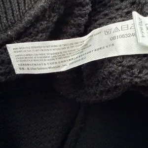 Free People Beach Hailee Waffle Stitch Black Wide Leg Pants Women XS Chunky Knit thumbnail 8