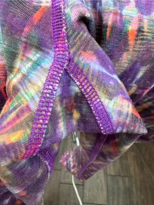 ALO Yoga Purple Multicolor Patterned Leggings thumbnail 8