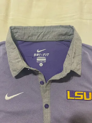 Nike LSU Dri-Fit Polo Shirt thumbnail 2